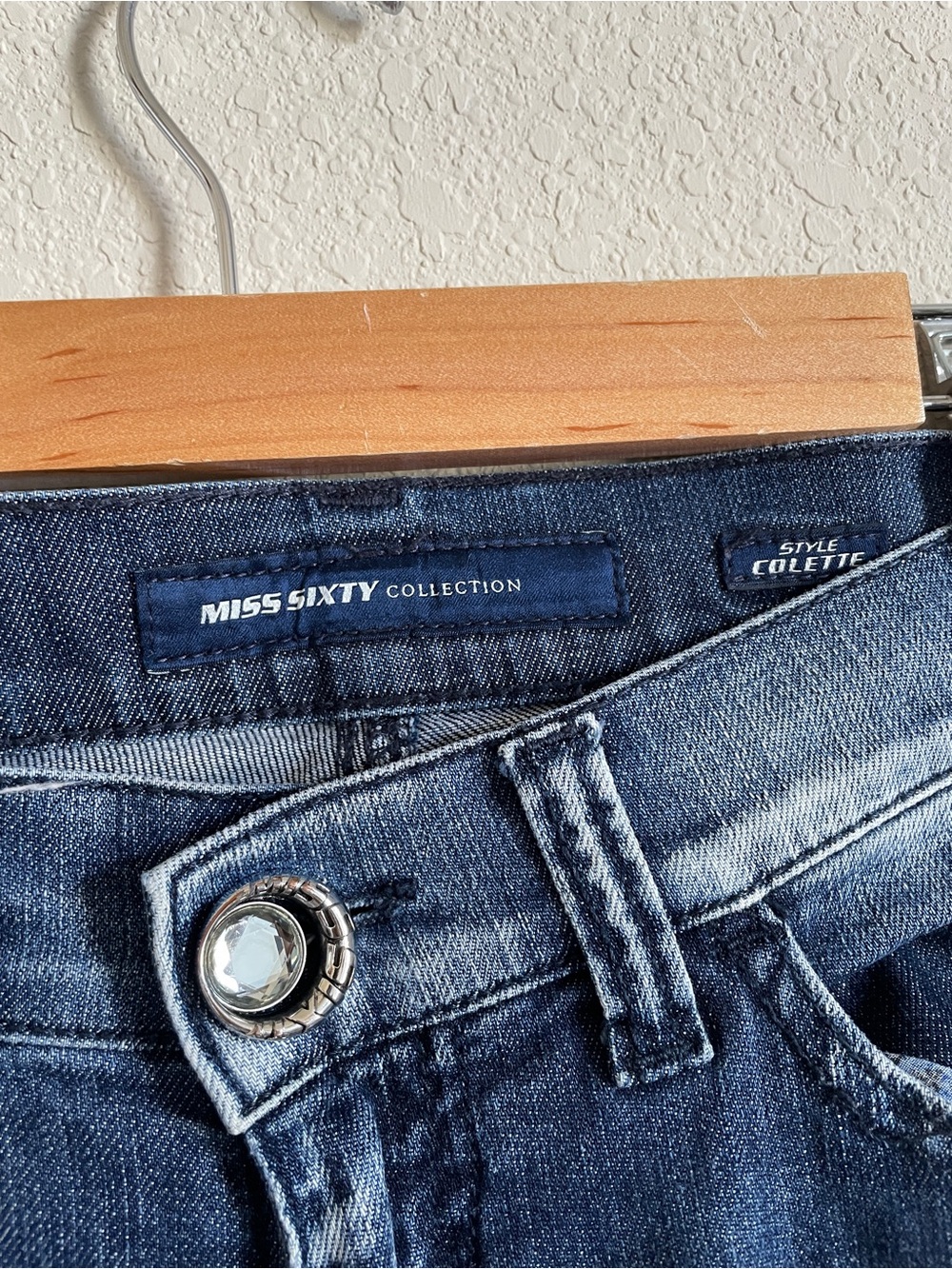 Miss Sixty RARE Y2K Indie Sleaze Low Rise Distressed Jeans - Picture 3 of 9